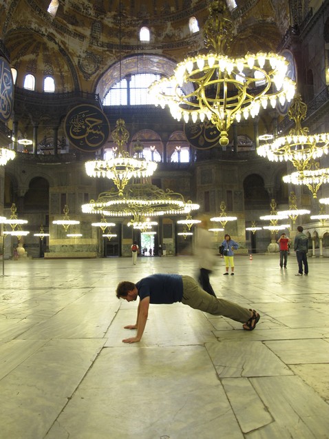 Working out in Aya Sofia