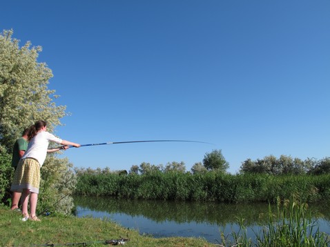 Judit fishing
