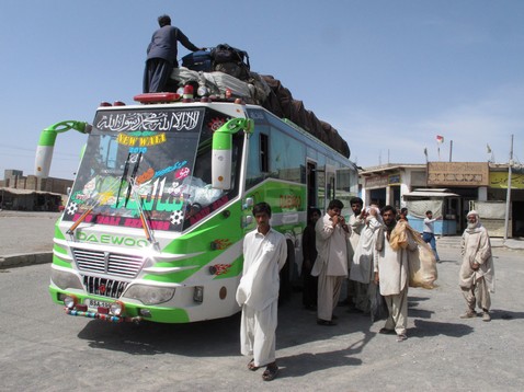 Our bus to Quetta